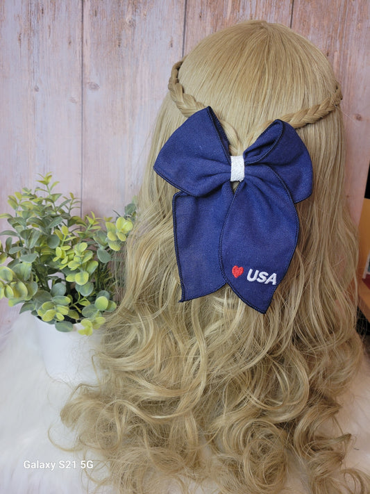 Large USA Princess Bow