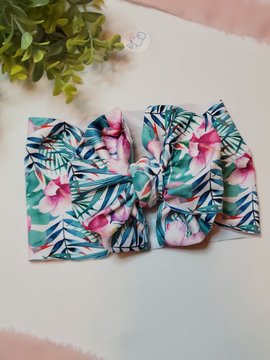 Tropical-Swim Messy Bow