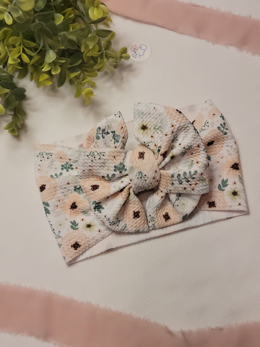 Woodland Floral- Messy Bow