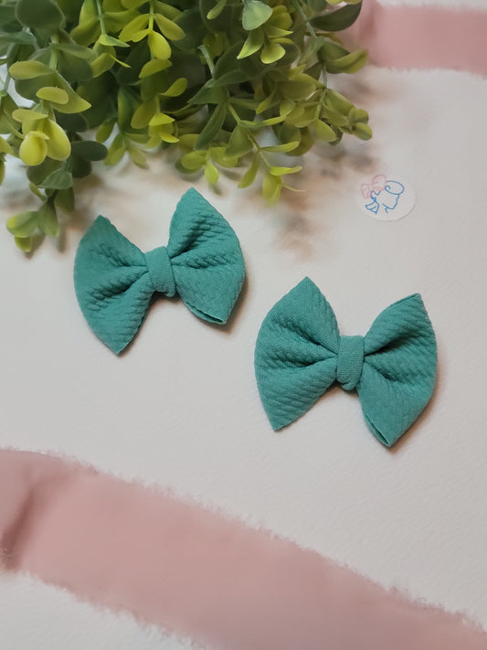 Teal-Piggie Bows