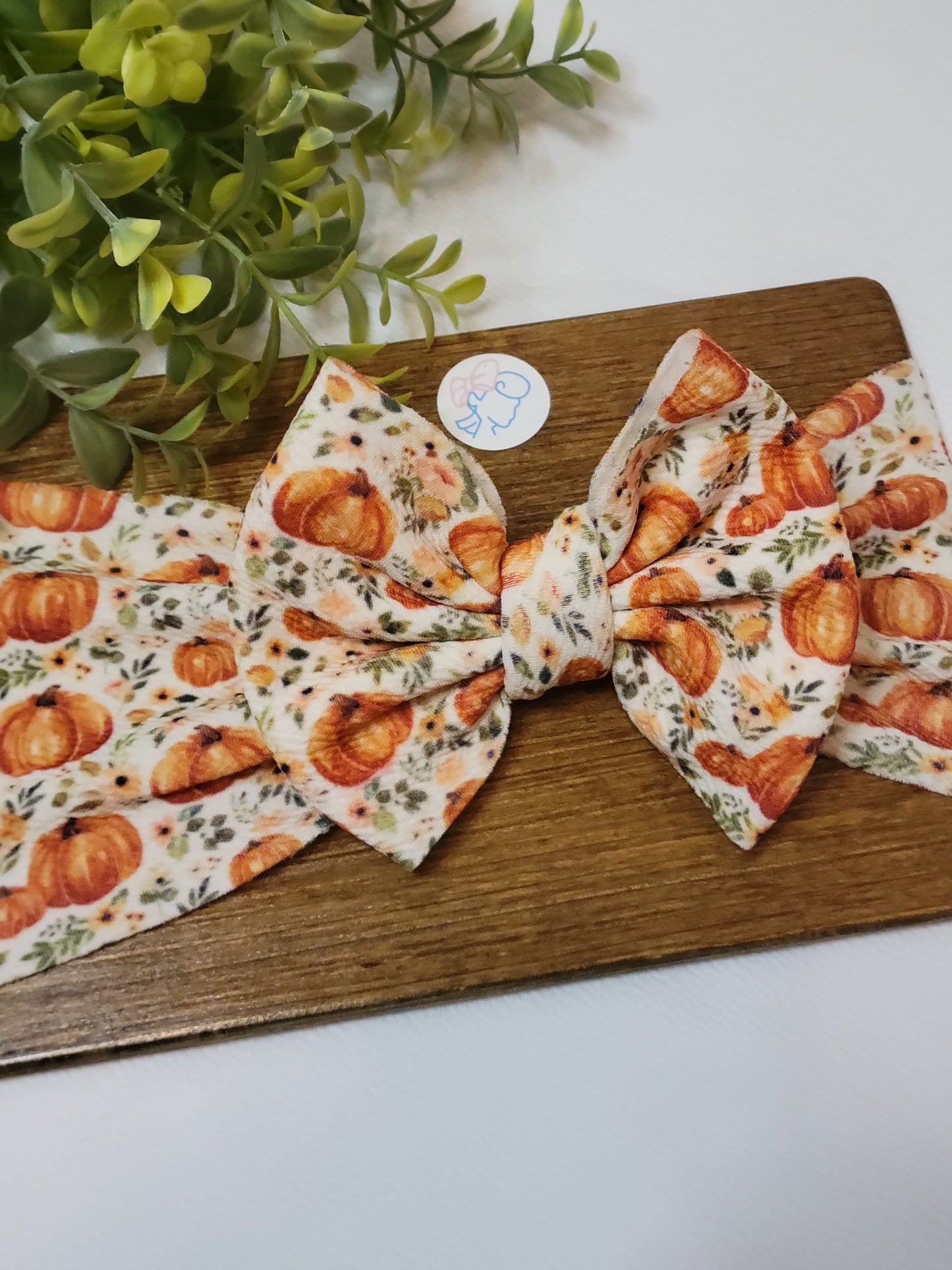 Pumpkin patch-bow